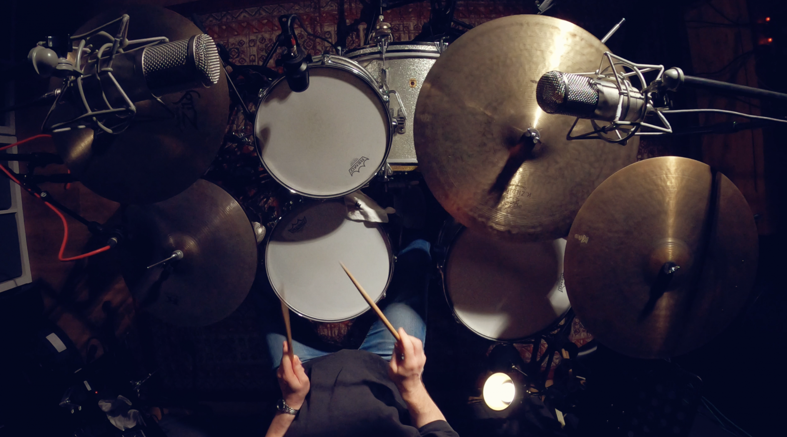 Gavin recoding online session drums